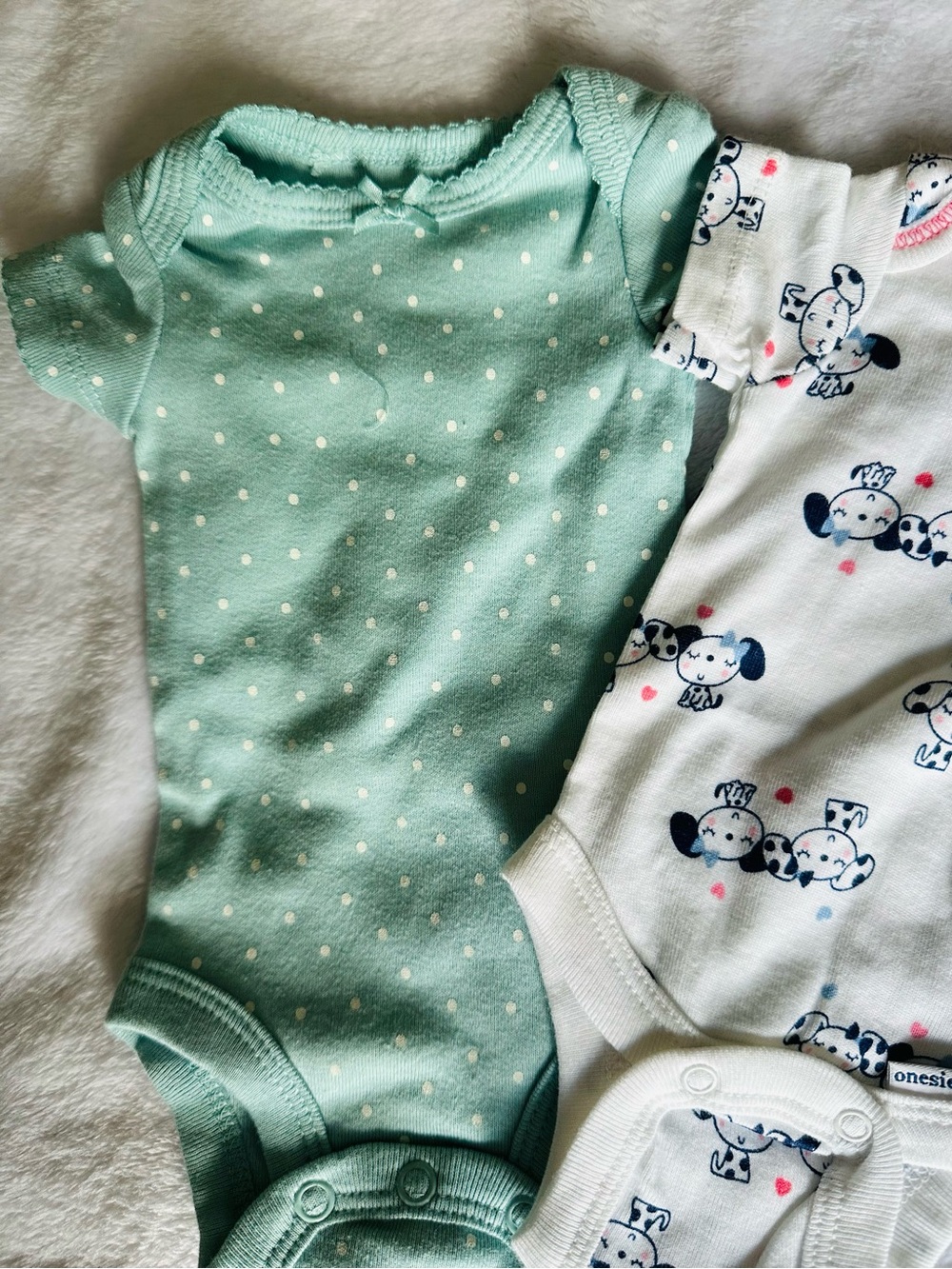 Gerber Mint Green Polka Dot Baby One-Piece